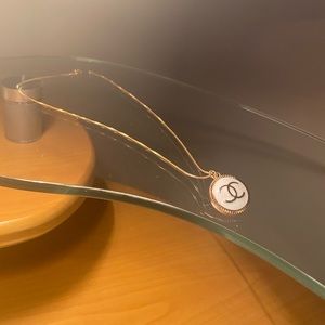 Chanel button necklace